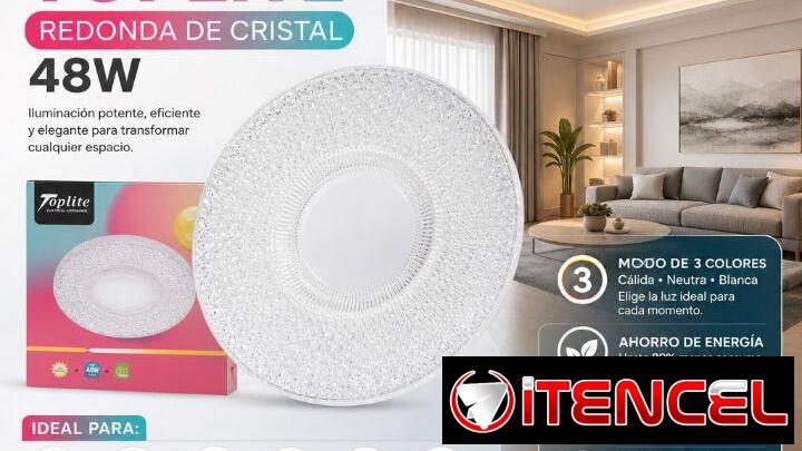 LED / Redonda / Lámpara De Cristal