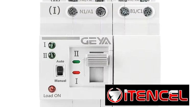 ATS Trasnfer automático de potencia ininterrumpida 63A 110/220V 2Polos y 4Polos Marca:GEYA