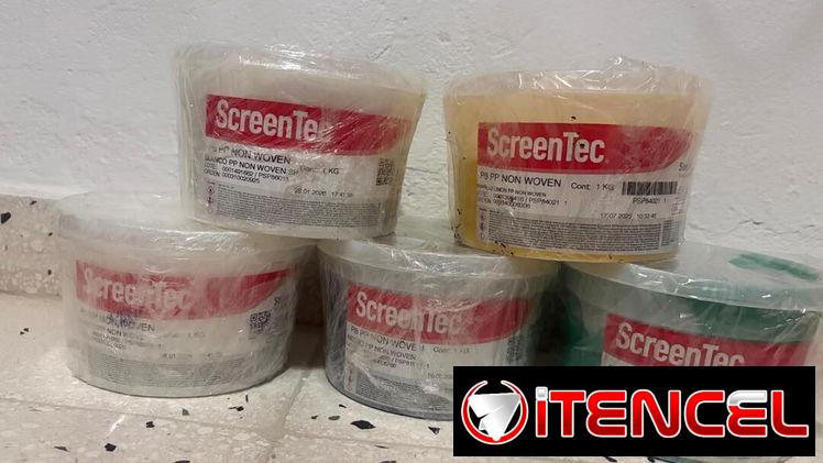 Tinta non woven marca screentec para bolsas ecológicas y de polipropileno