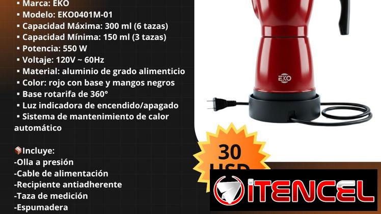 Cafetera eléctrica de 6 tazas EKO