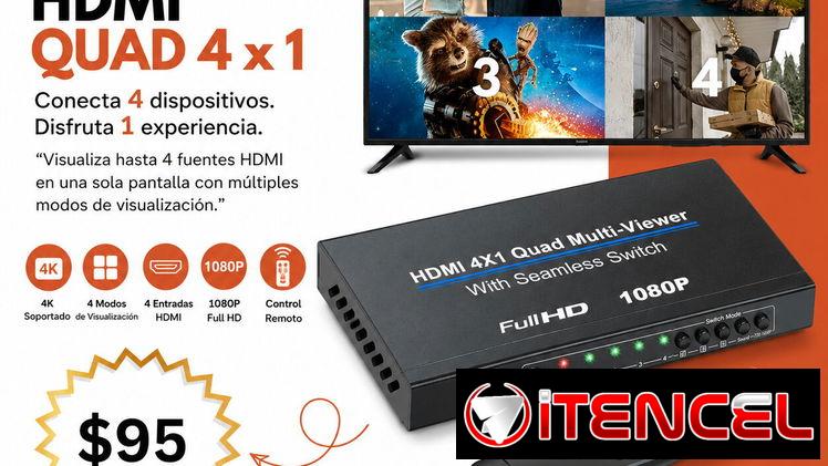 Multivisor HDMI Quad 4 x 1 | videojuegoshabana.com