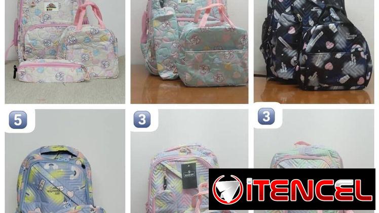 Combo de 3 piezas, mochila, cartuchera y merendero término
