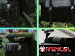 Para cargar en las motos y bicicletas, bolsas laterales en las fotos sus medidas nuevas en su estuche