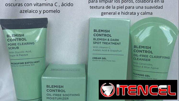 Conjunto de exfoliante micrófino, gel refrescante,crema gel , gel espumoso