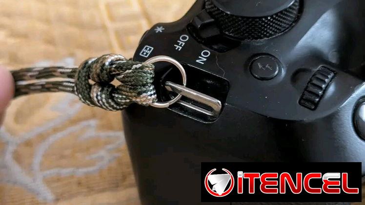 correa para cámara. Paracord.