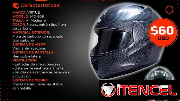 🏍️ CASCO INTEGRAL 🏍️ DE FIBRA DE CARBONO. SERVICIO DE MENSAJERÍA CON FACTURA Y GARANTÍA. TL 54833699