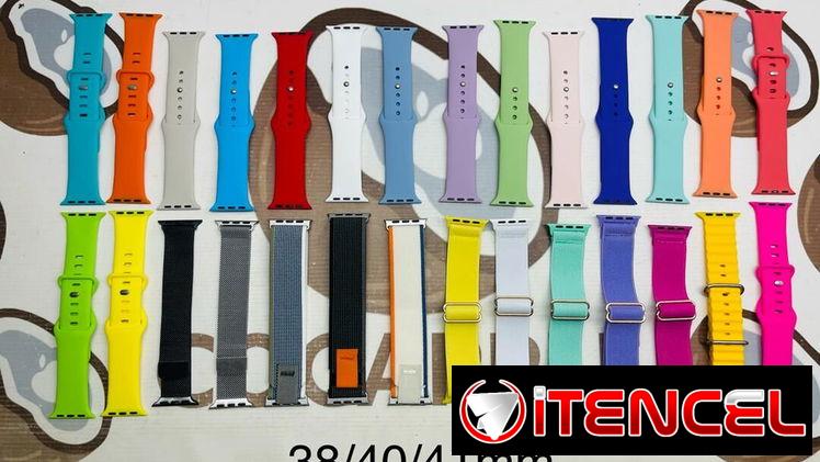 Precio de las manillas para Apple Watch ⌚️  $8 Manillas milanesas  $6 Manillas de silicona y tela