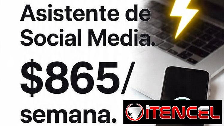 Trabajo Remoto Medio Tiempo | Asistente de Social Media