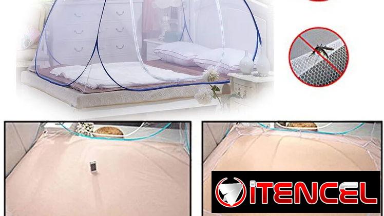 Mosquitero de malla para uso doméstico o exterior. Plegable