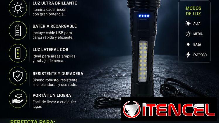 Linterna LED recargable