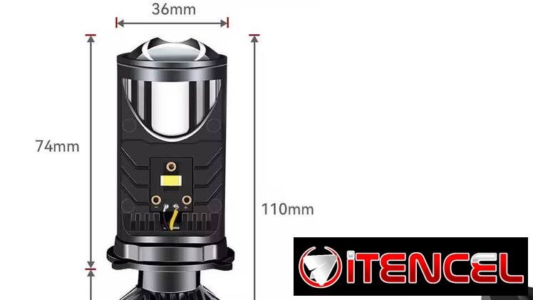 Bombillos led h4 tipo lupas Y6.   30 USD