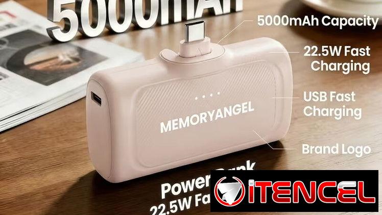 POWER BANK 5000MAH | CARGADOR PORTATIL | BATERIA EXTERNA | MINI POWER BANK | CARGA RAPIDA 22.5W | USB C | IPHONE 16 | IP