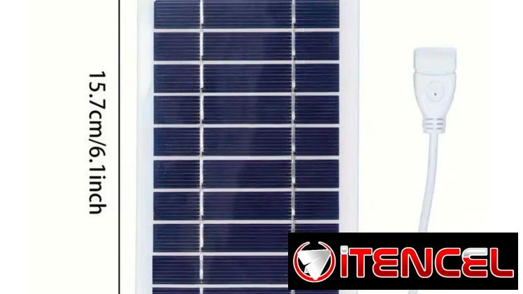 Panel Solar 9.6 W Impermeable Compatible con Celulares, Power Banks y otros dispositivos
