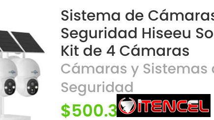 Vendo sistemas de camaras de seguridad y vigilancia, con soporte de energia solar, graban video y audio