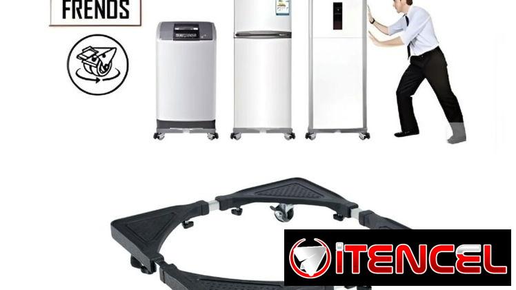 🛞📦 Soporte o Base Ajustable con Ruedas para Electrodomésticos