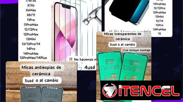 Accesorios de iPhone a la venta, micas , cargadores, covers y mas
