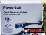PowerLab Cable Ethernet Cat8 10FT Alta Velocidad 40Gbps | PC y Accesorios | Nuevo | Garantía 5 | videojuegoshabana.com