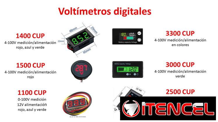J2 Vendo Voltímetros para medir la carga de motos, bicimotos y autos, sensores de motor y de puño
