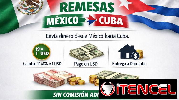 ENVÍO DE DINERO MÉXICO → CUBA – ENTREGA EN USD