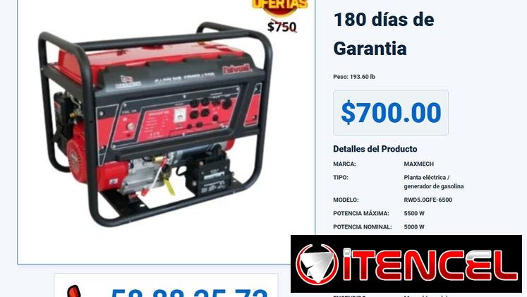PLANTA ELÉCTRICA 5500W MAXMECH VPT-0286