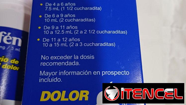 Acetaminofen en suspensión para niños saborizado 120ml