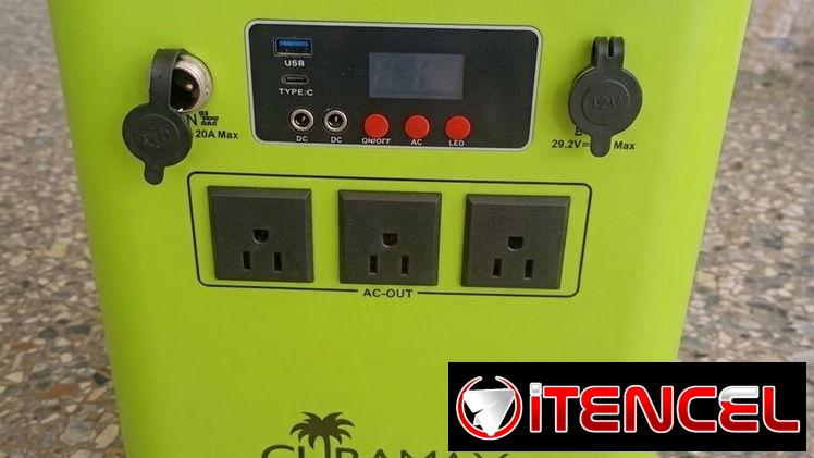 Estación portátil Cubamax XP-1001 con panel solar plegable de 120w