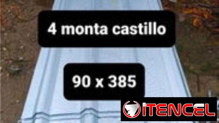 Tejas  garbanizada de modelo castillo