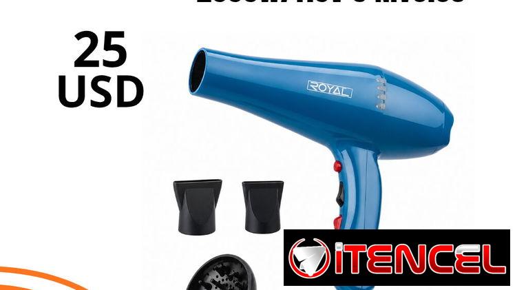 Secadora de Cabello ROYAL 2000W/110V 6 Niveles
