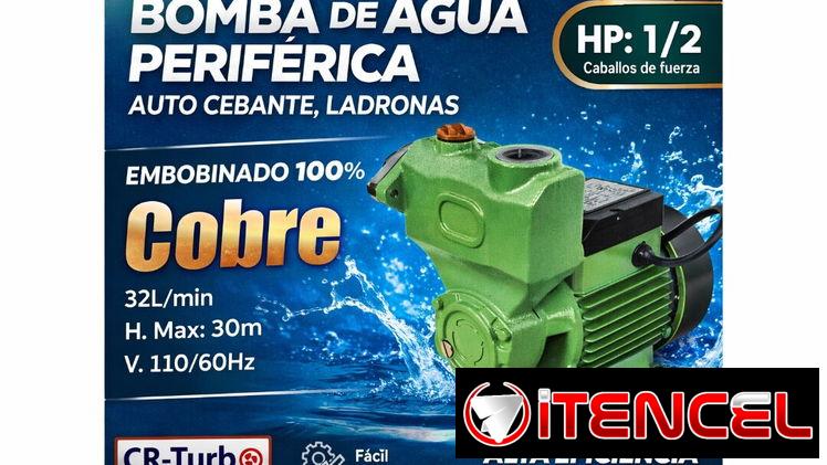 Bomba autocebante de agua 1/2 HP (ladrón de agua)