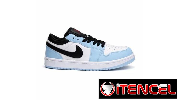 TENIS NIKE AIR JORDAN AZUL CON BLANCO Y NEGRO