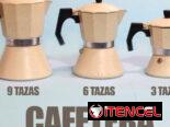 Cafeteras de 2,  3,  4,   6 y 9 tazas