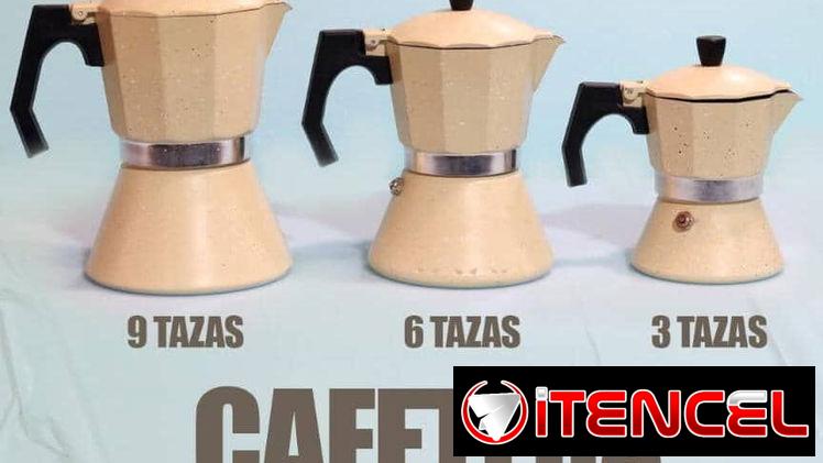Cafeteras de 2,  3,  4,   6 y 9 tazas