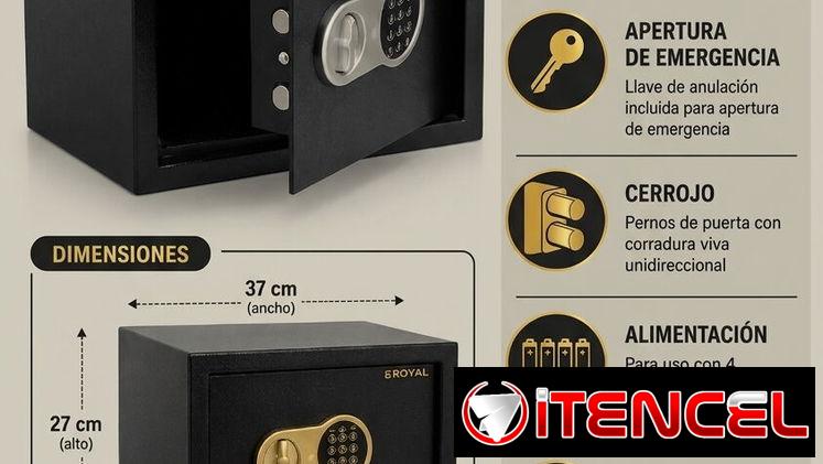 💰 CAJA 💰 FUERTE ROYAL 16 L. MENSAJERÍA CON FACTURA Y GARANTÍA. 📲 54833699