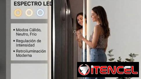 Espejo LED de 3 Tonos de Luz