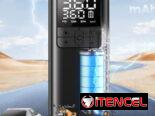 Compresor de aire portátil bomba de aire inalámbrica  de 150 PSI y con manómetro digital