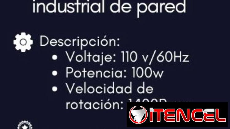 Ventilador Jinghan industrial de pared 20”