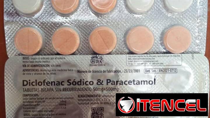 Diclofenaco sódico con paracetamol