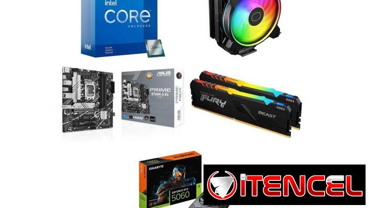 5060 8GB + KIT i7 12700KF 🤩 Asus Prime B760M-A D4-CSM – 16GB – DISIPADOR ✅PC COMPLETA KIT AMD