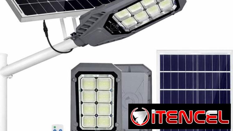 Lámpara de exterior con panel solar
