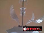 Lámpara de Techo Antigua de Cristal en 220 USD