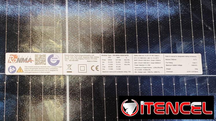 ☀️ ¡PANELES SOLARES RONMA DE ALTA POTENCIA! ☀️