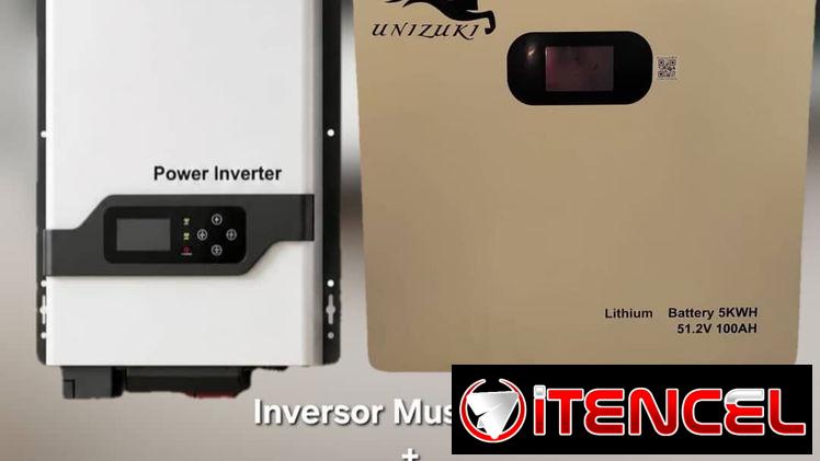 Kit solar Inversor Must 6kW y Batería unizuki 5 kw