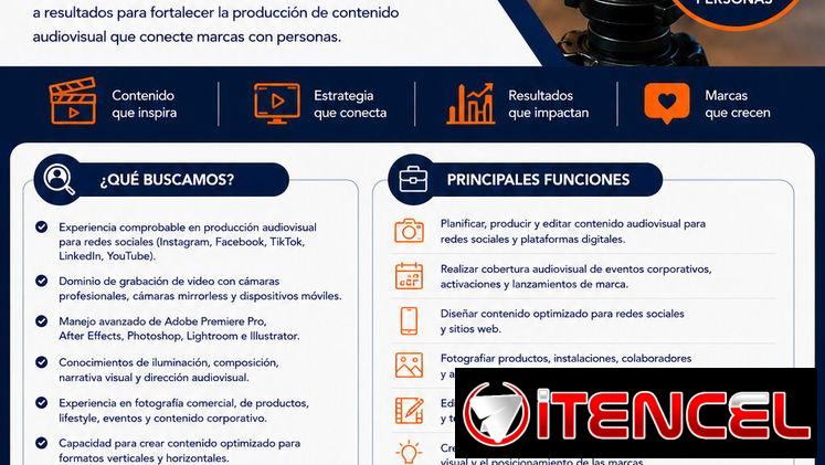 ESPECIALISTA EN PRODUCCIÓN AUDIOVISUAL