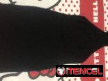 Vestido negro elastizado. Talla S.