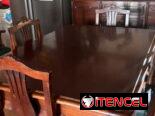 Juego de comedor antiguo estilo ingles de caoba