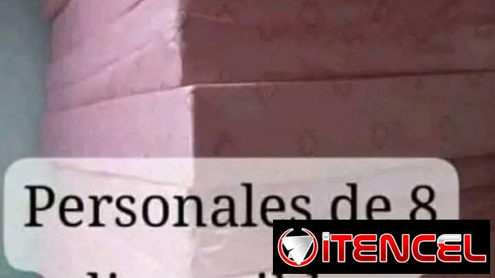 Colchón personal de 8 pulgadas de esponja. Entrega a domicilio sin costo adicional en toda la Habana.