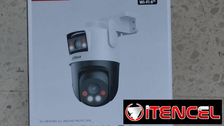 Cámara IP PT Wifi Dual de 6 MP/ Dos lentes de 3 MP cada uno (fijo y PT), Iluminador Dual Inteligente, IR 50m, Microfono