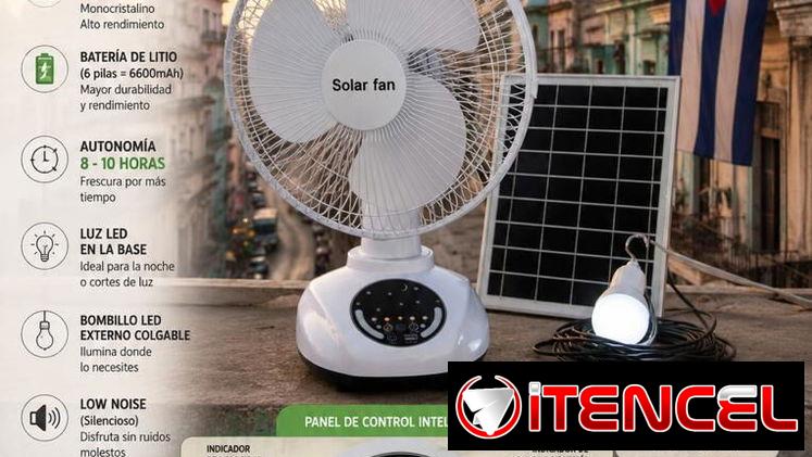 Ventilador de mesa recargable