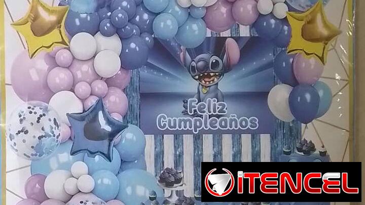 Set decorativo de stich 100 piezas