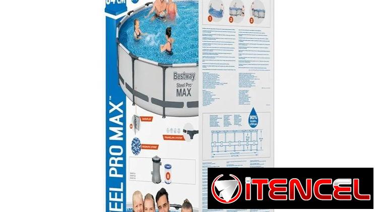 PiscinaBESTWAY pro max 4.27M x 84CM _ 320 USD  Del cotorro con mensajerí